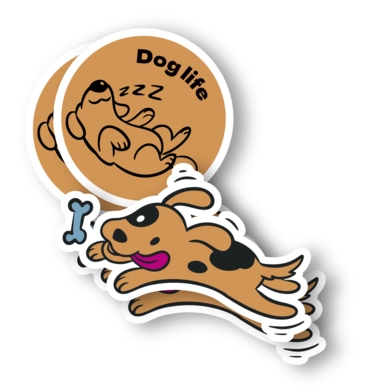 Laminētas vinila uzlīmes  